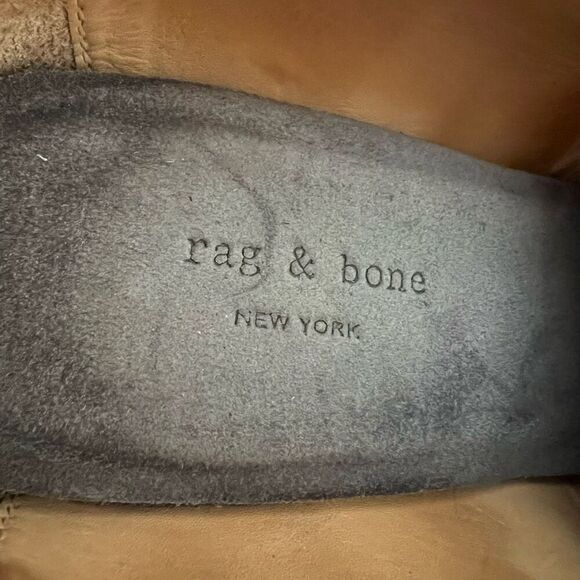 rag & bone Sahara Suede Open Toe Wedge Lace Up Heel Size 37 US 6.5 - Picture 7 of 8